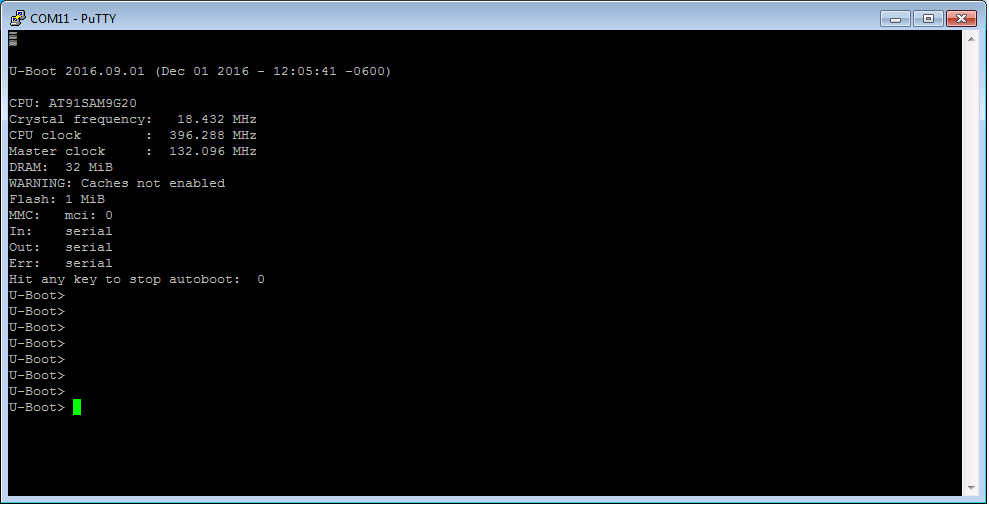 U-Boot Console
