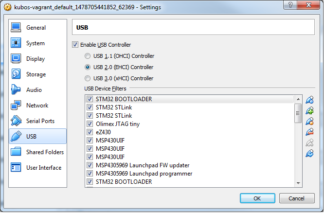 VM USB Options